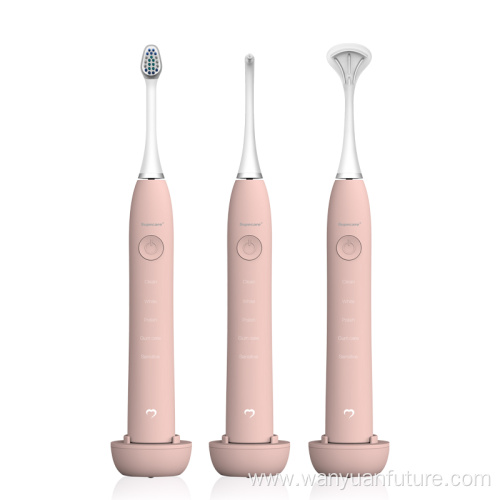 sonic toothbrush with smart timer wireless rechargeable